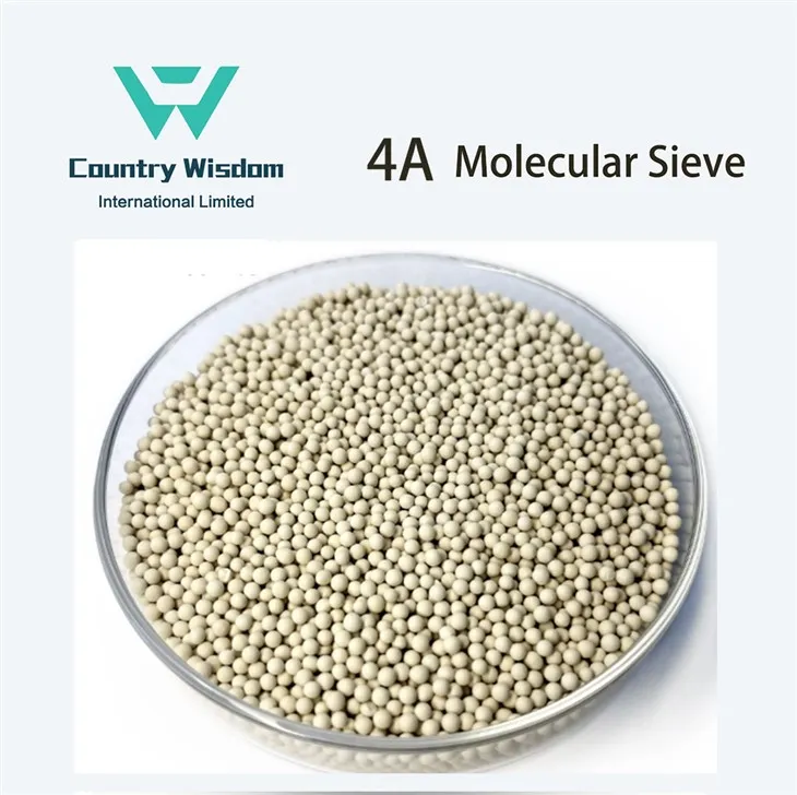 4A molekuláris sziták Zeolit ​​adszorbensek földgáz tisztításhoz